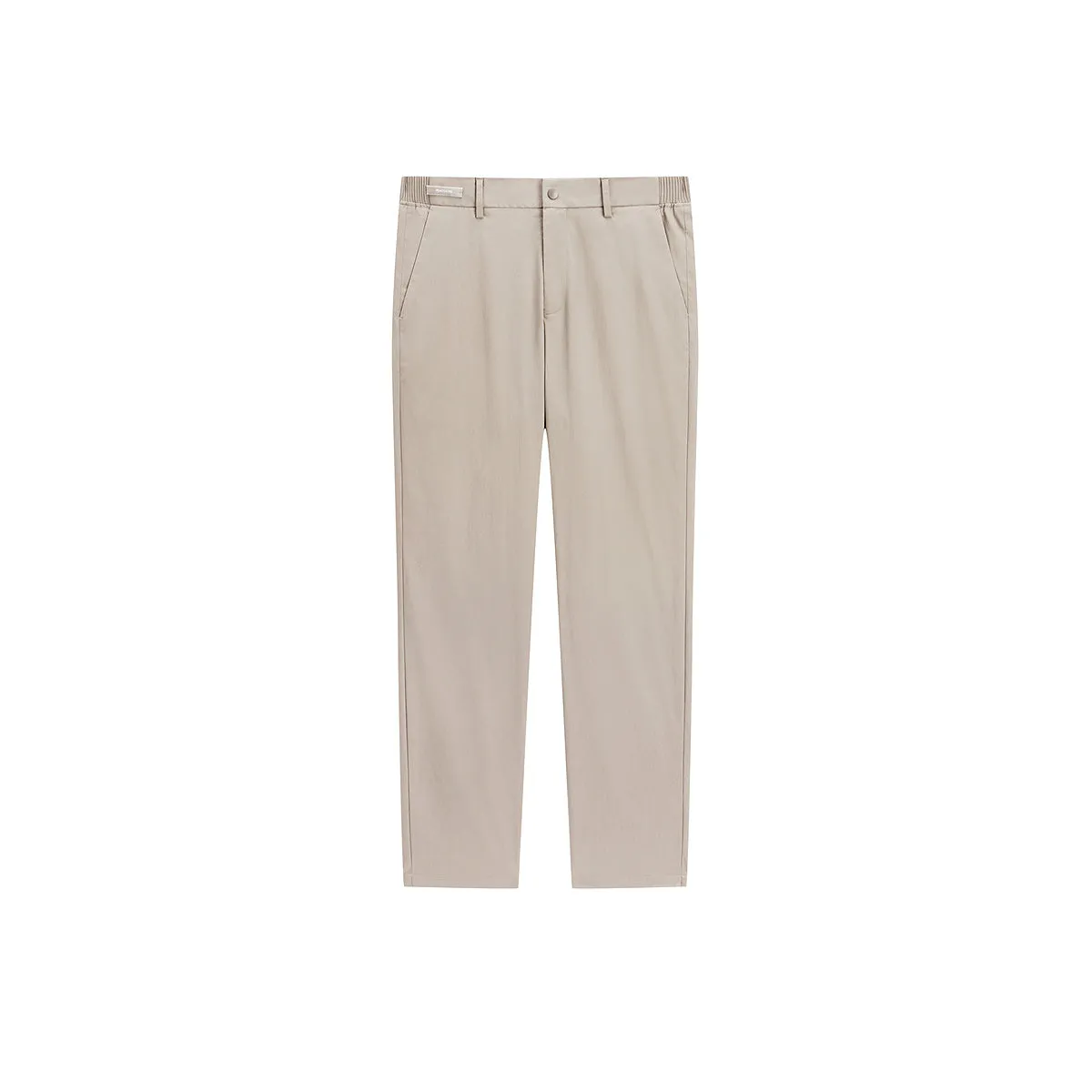 Men's Khaki Tapered Trousers