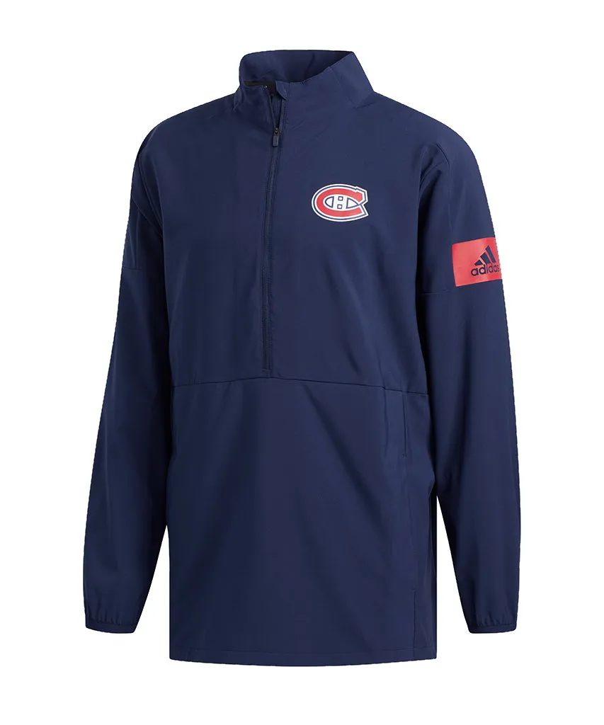 MONTREAL CANADIENS ADIDAS MEN'S GAME MODE 1/4 ZIP TOP
