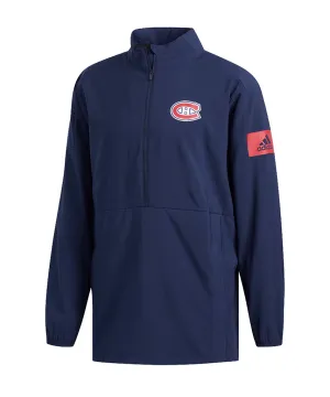 MONTREAL CANADIENS ADIDAS MEN'S GAME MODE 1/4 ZIP TOP