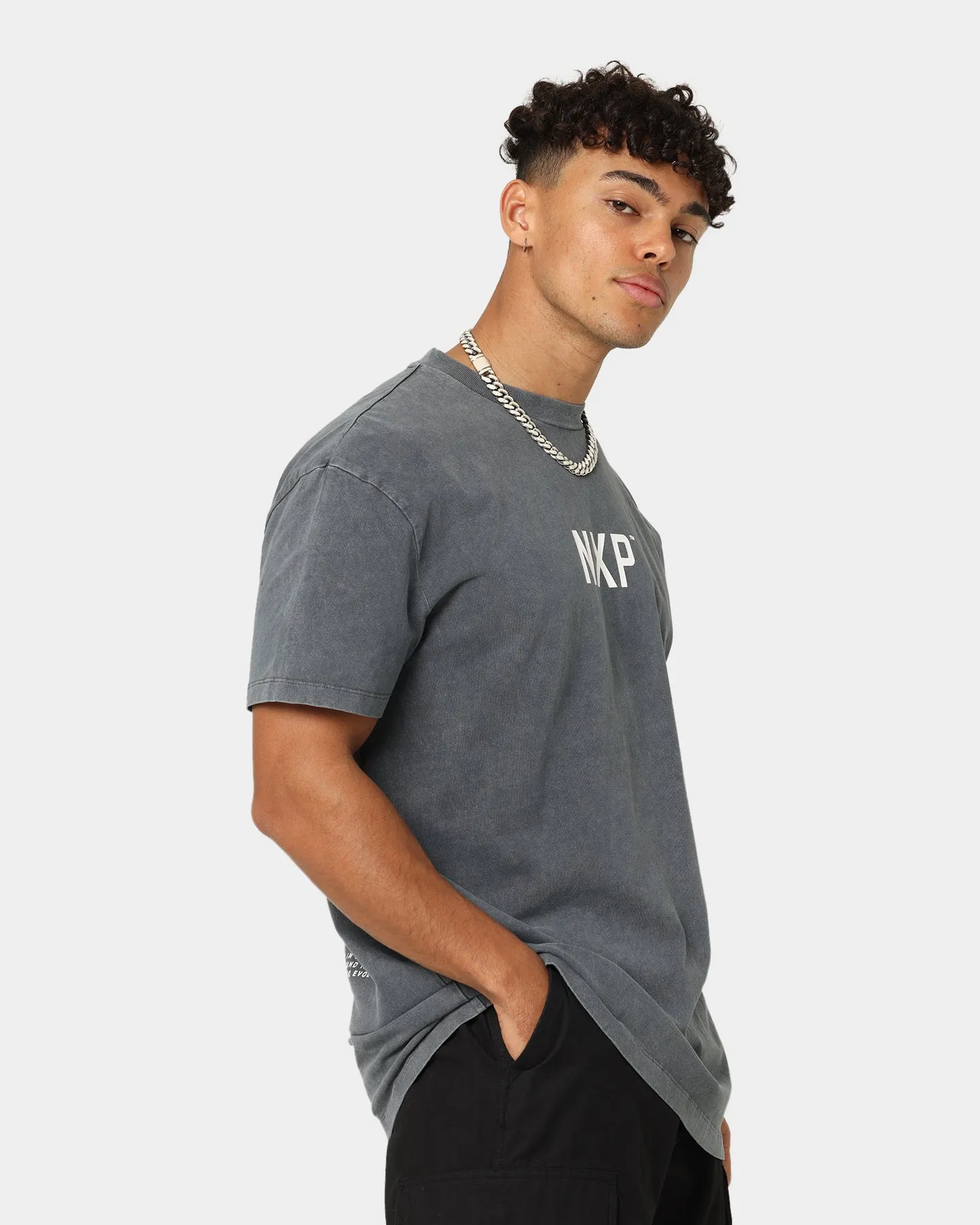 Nena And Pasadena Lost Cause Relaxed T-Shirt Mineral Charcoal