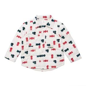 Overshirt Quilt Milk Red Alpine