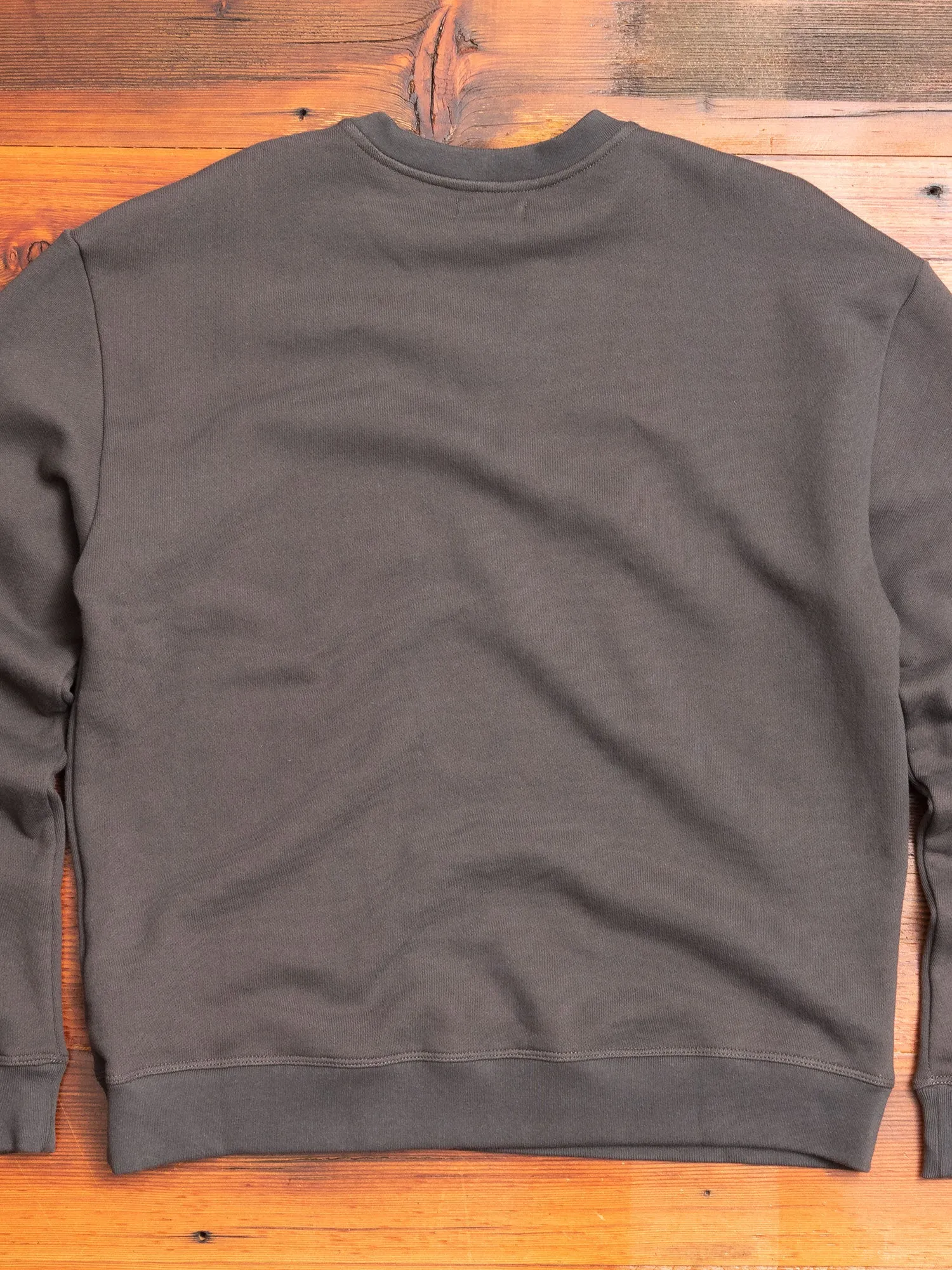 Oversized Crewneck Pullover in Charcoal