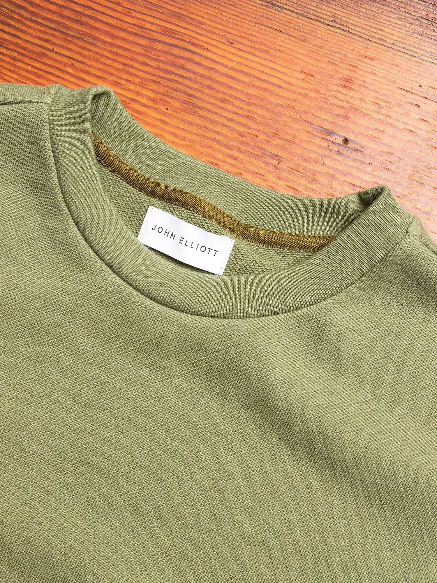 Oversized Crewneck Pullover in Moss
