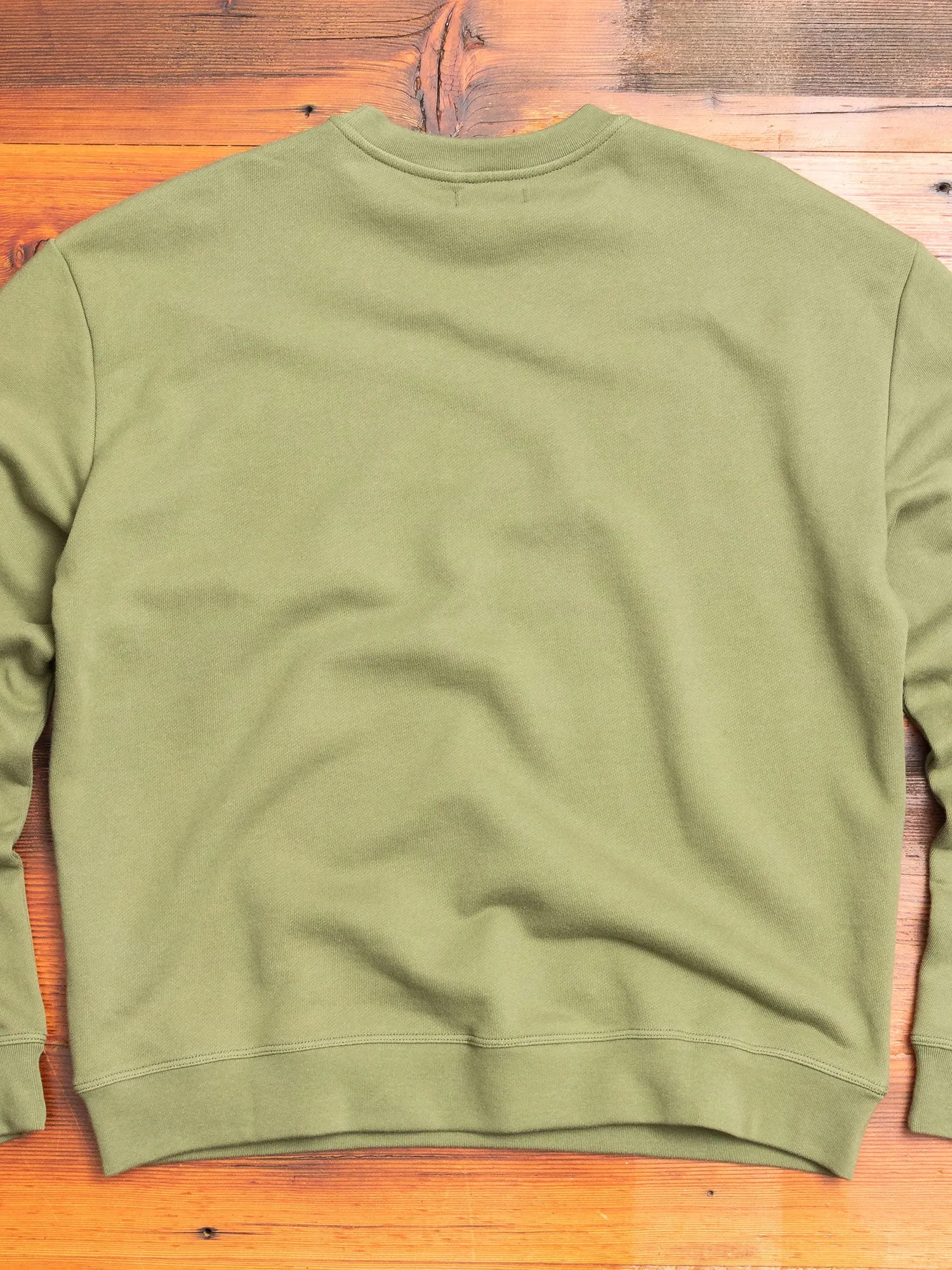 Oversized Crewneck Pullover in Moss