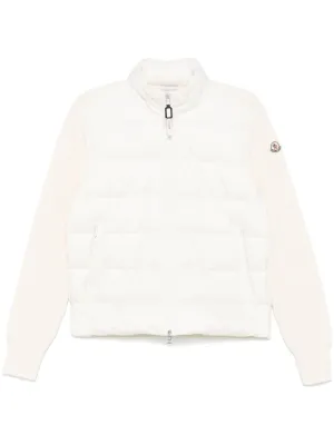 padded zip-up hooded jacket
