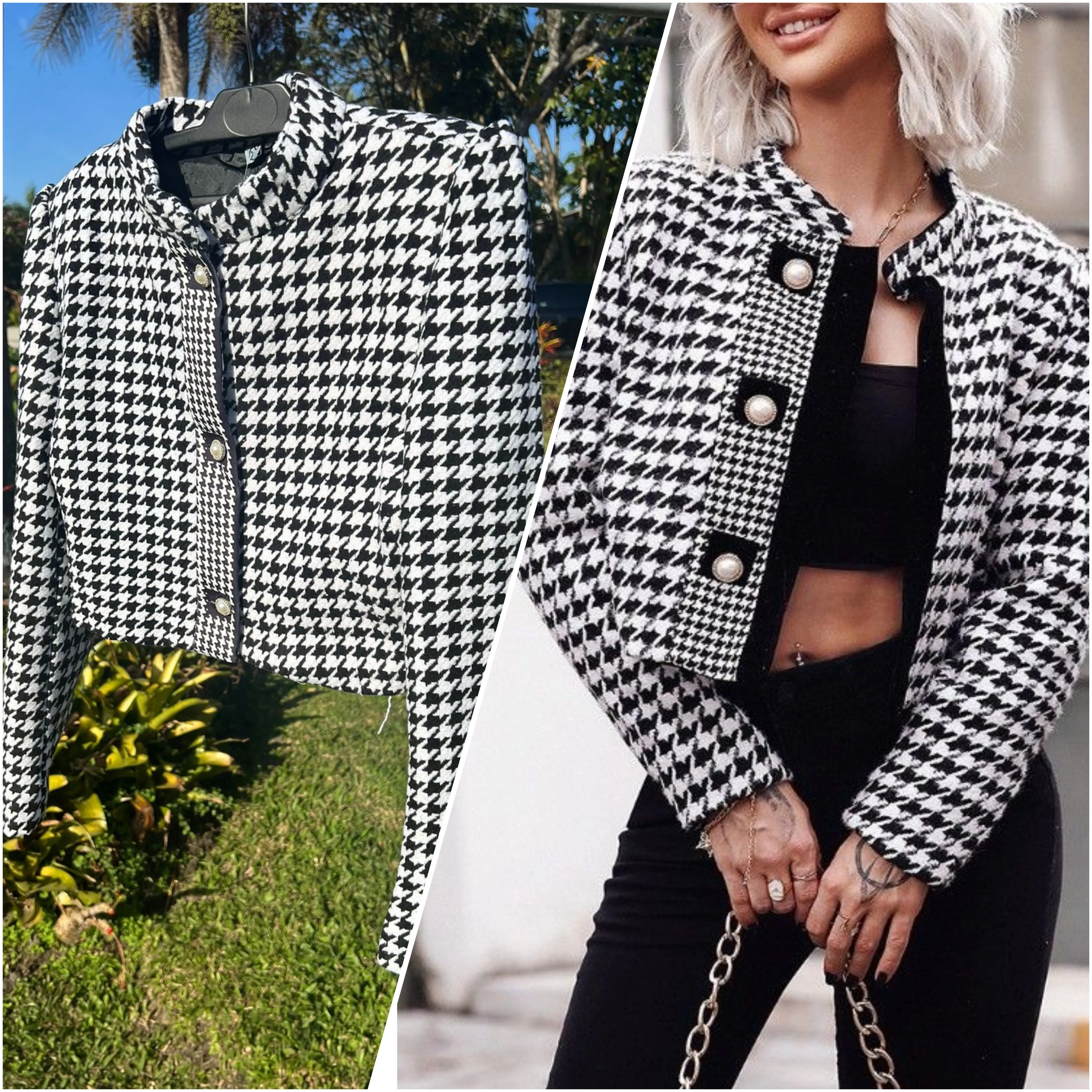 Parisian style short blazer