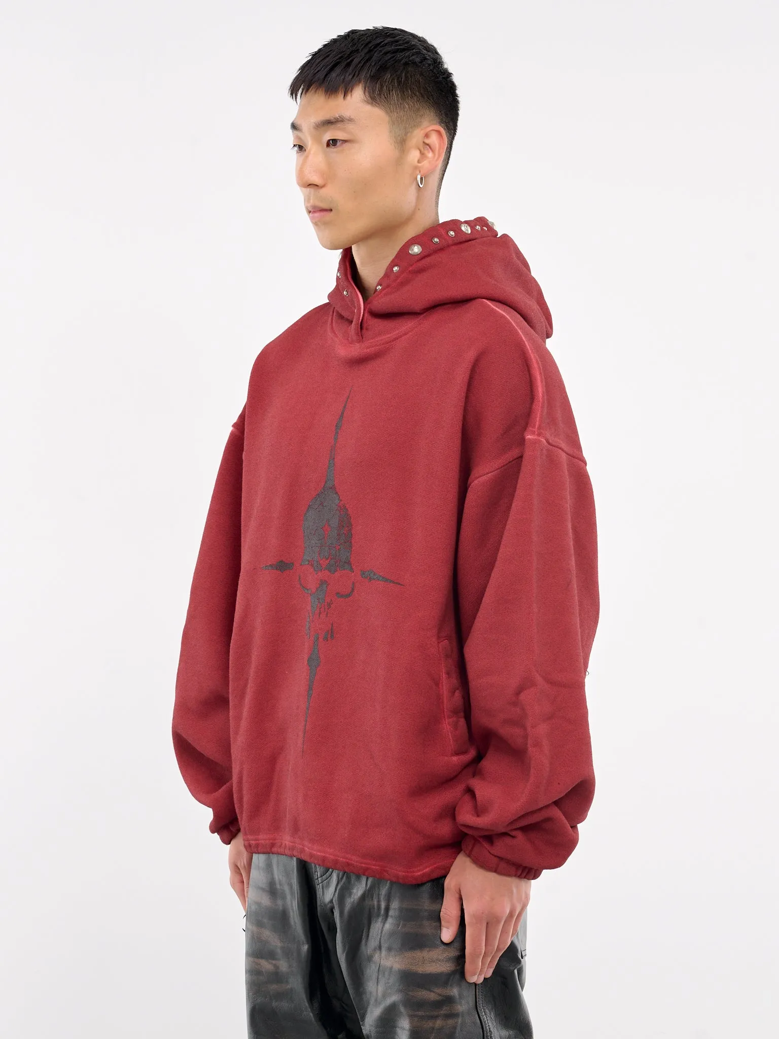 Peace Stud Hoodie (SS1202-RED)