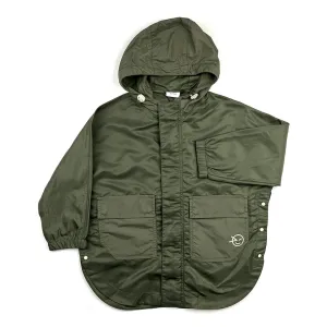 Poncho Zip Through Fern Green