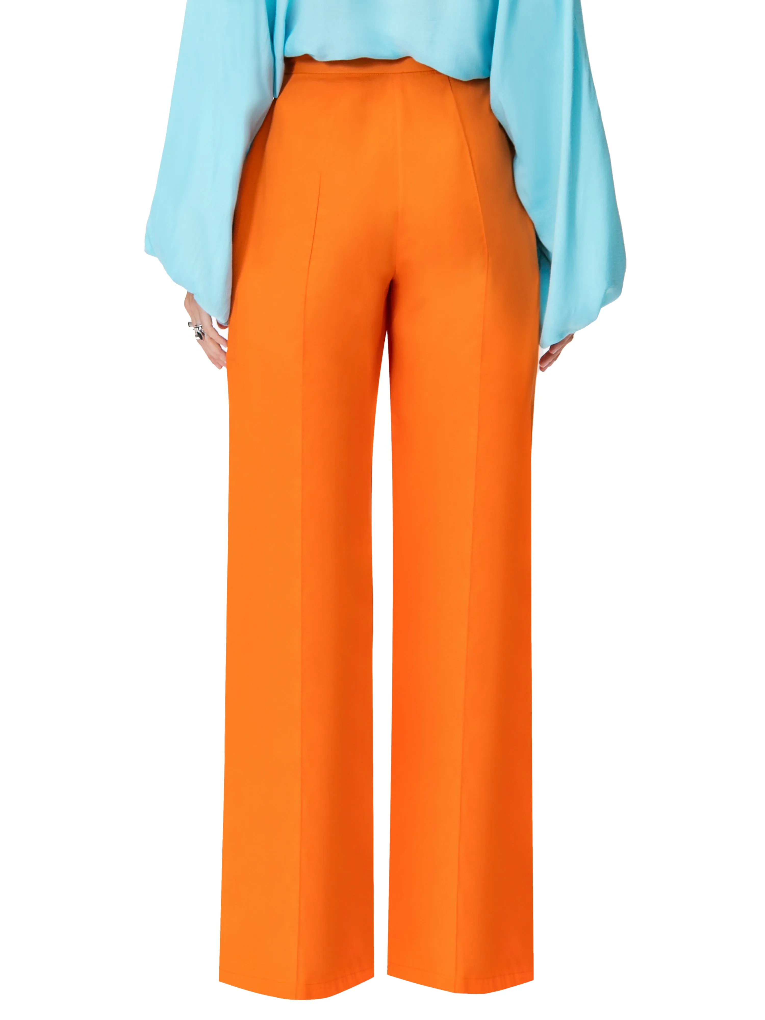"Tina" Orange High Waist Pants