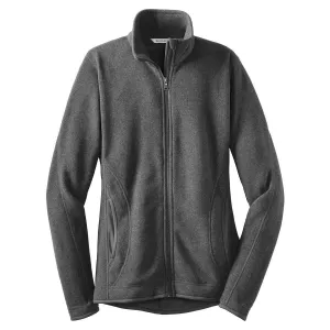 Red House Women's Grey Heather Sweater Fleece Full-Zip Jacket