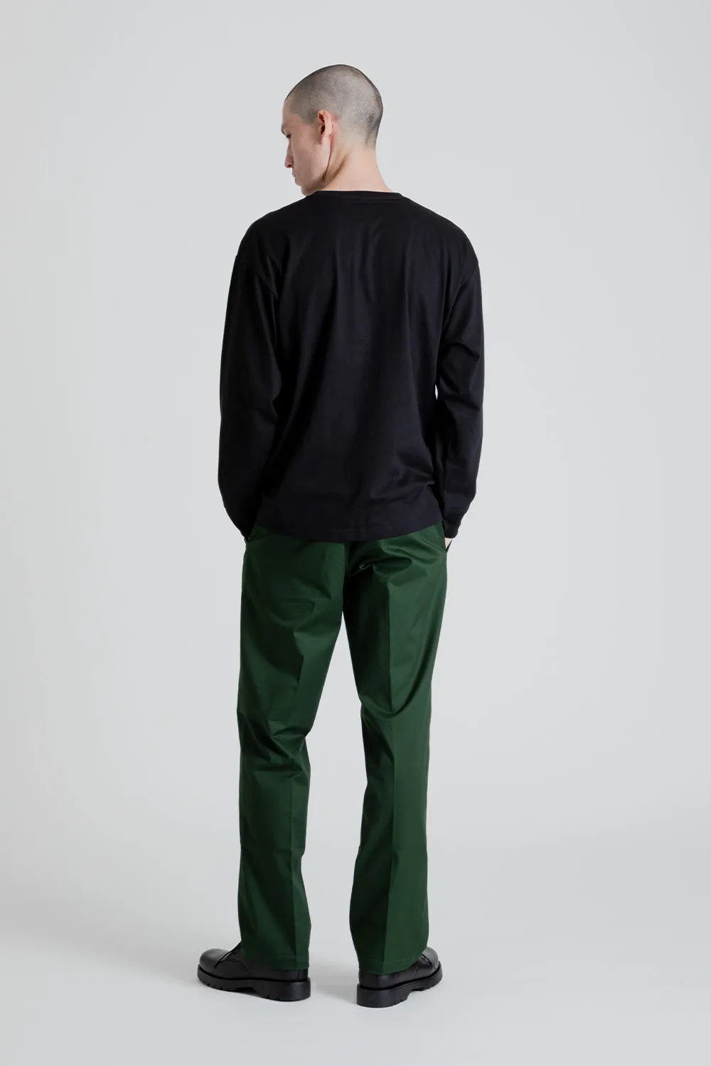Relaxed Fit LS-Shirt - Black