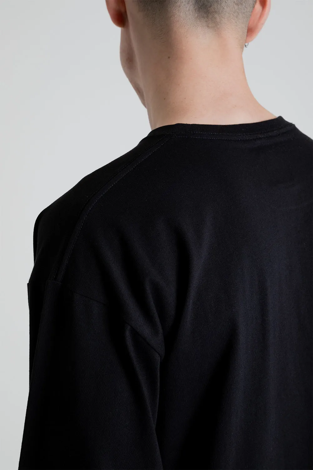Relaxed Fit LS-Shirt - Black