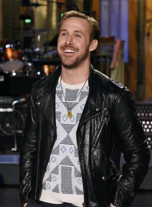 RYAN GOSLING SONG TO SONG LEATHER JACKET