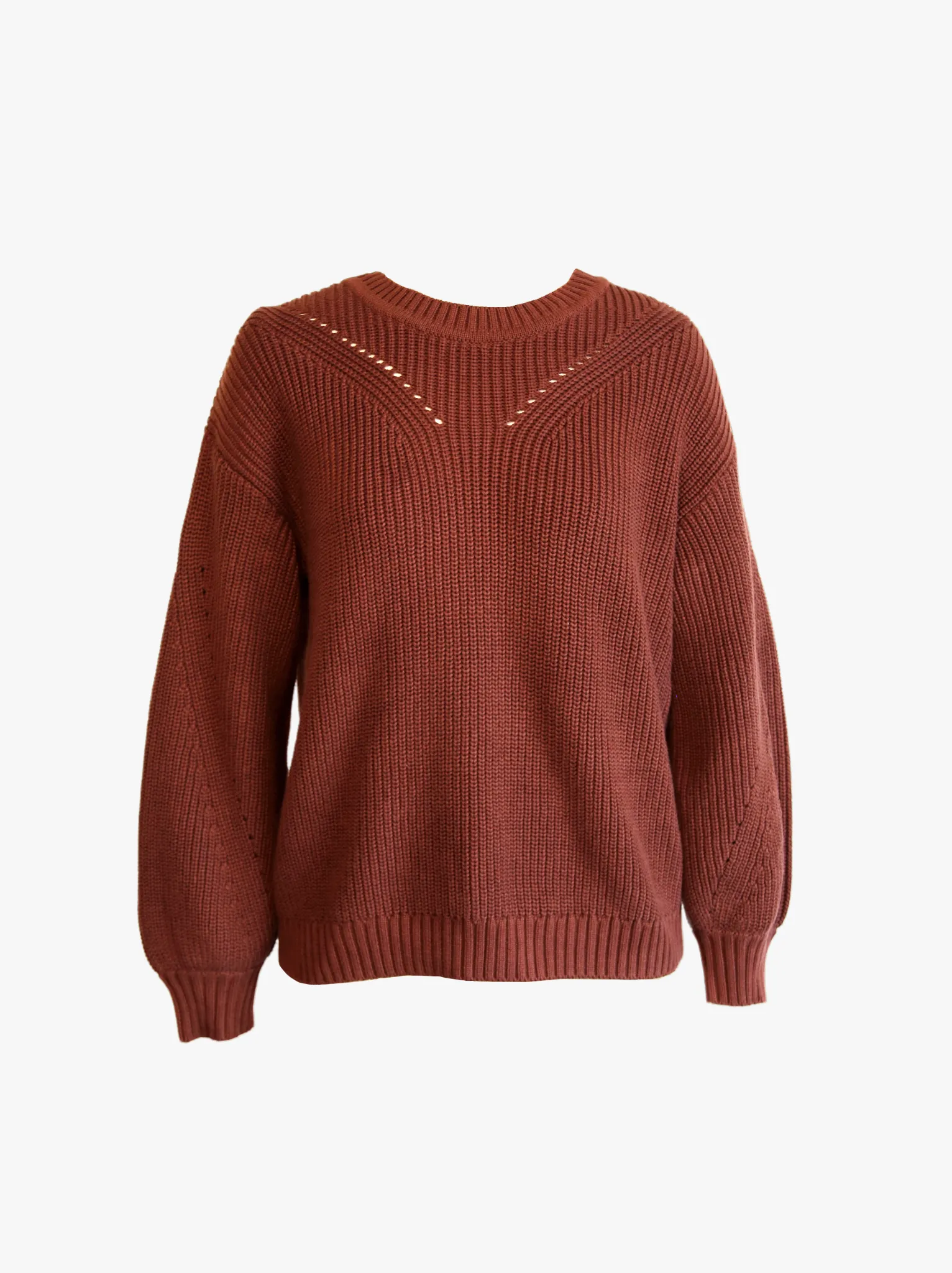 Sarah Billow Sleeve Sweater - Sable