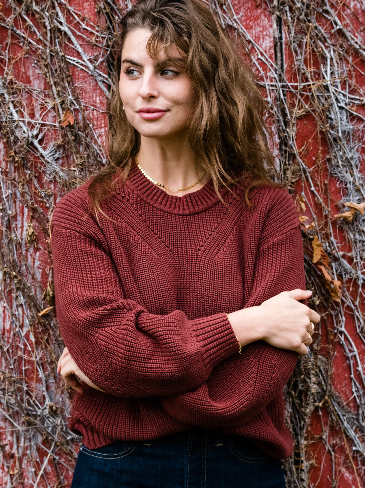 Sarah Billow Sleeve Sweater - Sable