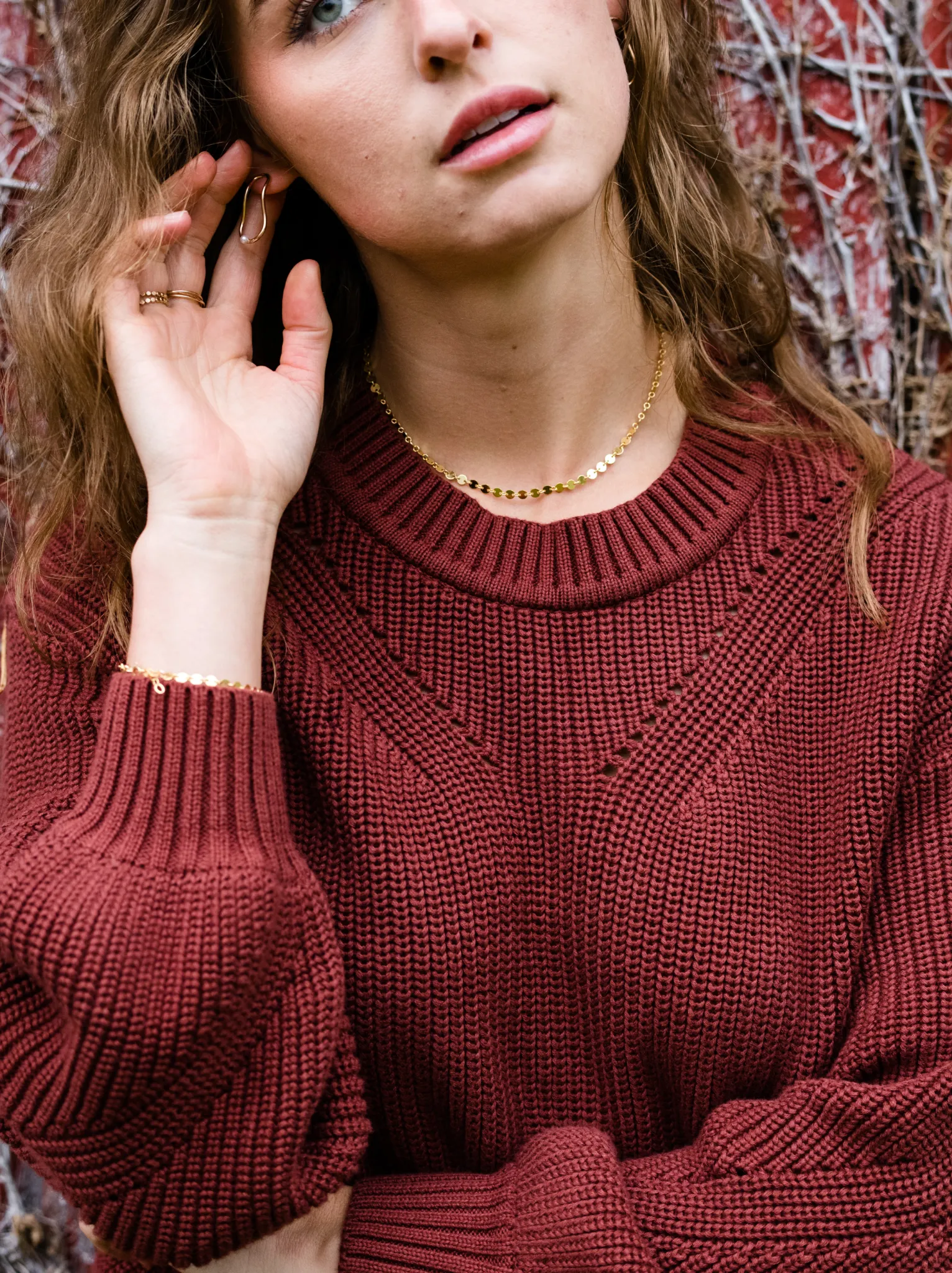 Sarah Billow Sleeve Sweater - Sable