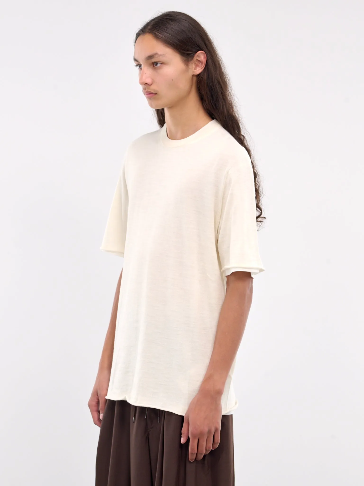 Short Sleeve Sweater (J47FV0108-JTN368-OFF-WHITE)