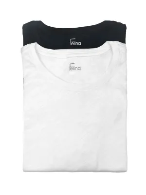 Slub Jersey Crew Neck T-Shirt 2-Pack