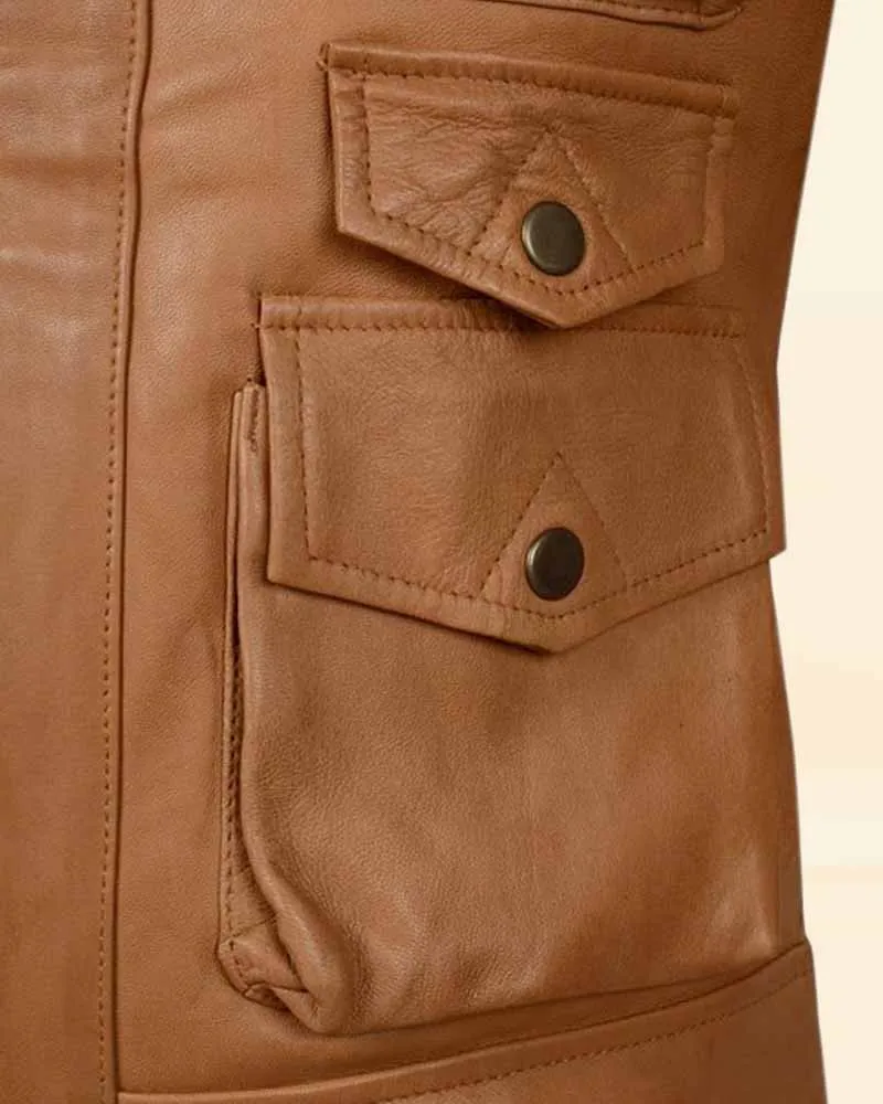 Soft Hunter Tan The Pricy Women Leather Jacket