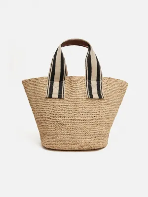 Soft Raffia Tote | Natural