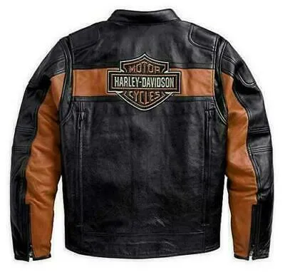 Spine Spark Bill Goldberg Harley-Davidson Black Leather Jacket