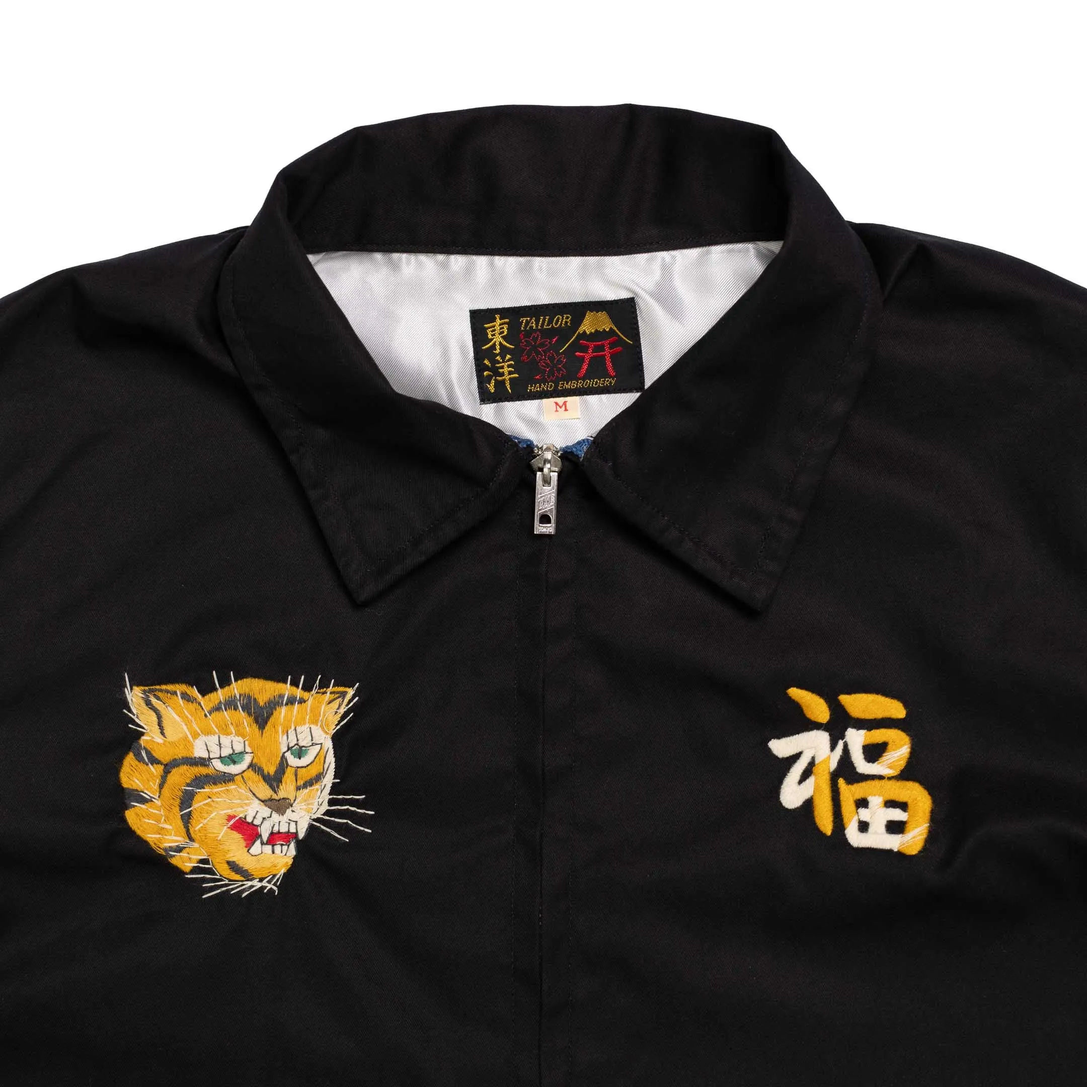 Tailor Toyo Cotton Vietnam Map Jacket Black