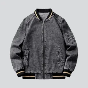 Vintage sherpa jean jacket
 for men