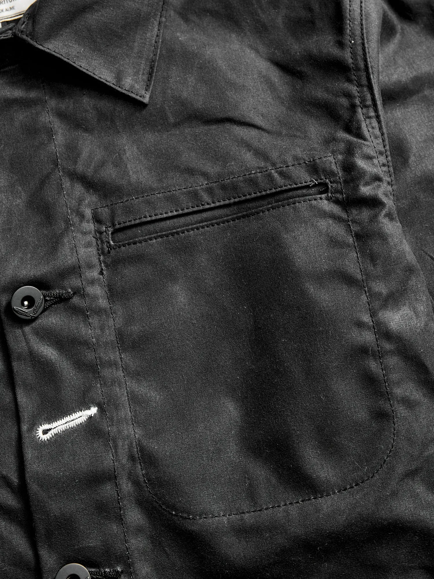 Waxed Canvas Ridgeline Supply Jacket in Black