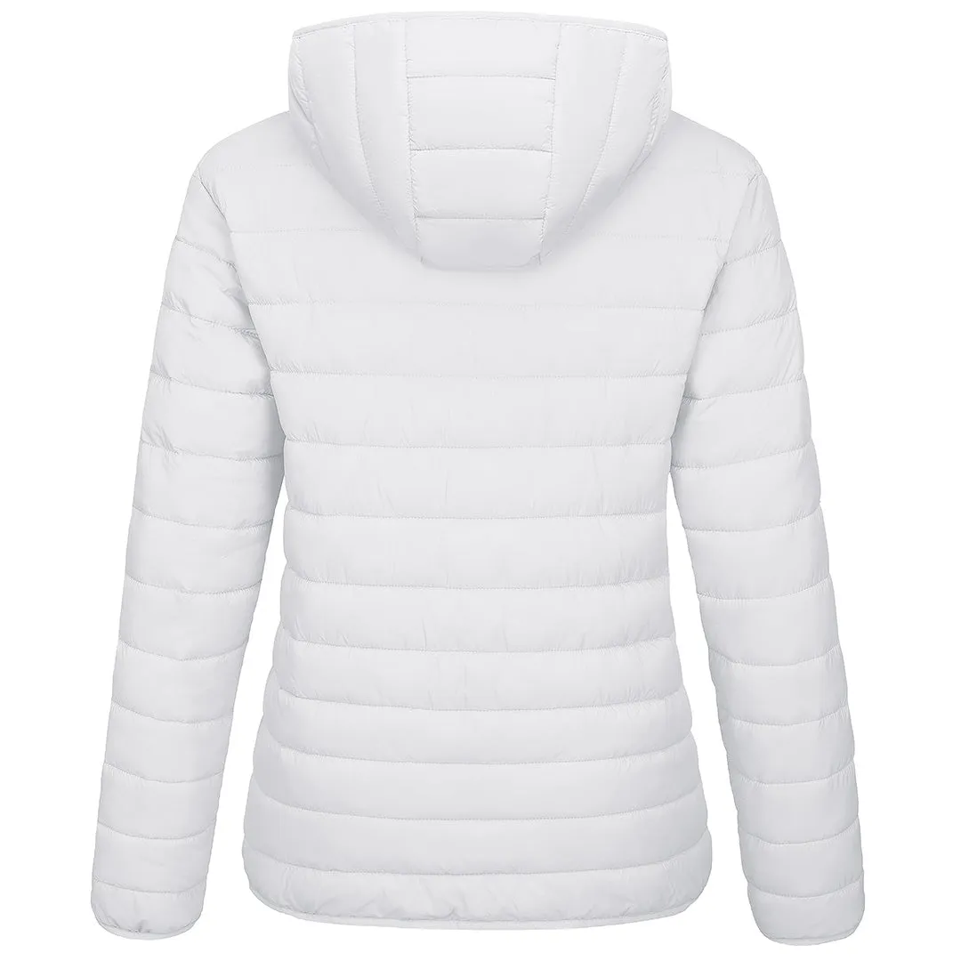 Women's Lightweight Puffer Full-zip Water-Resistant Winter Coat with Hood