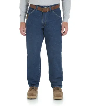 Wrangler Riggs Quilt-Lined Five Pocket Jeans - Antique Indigo